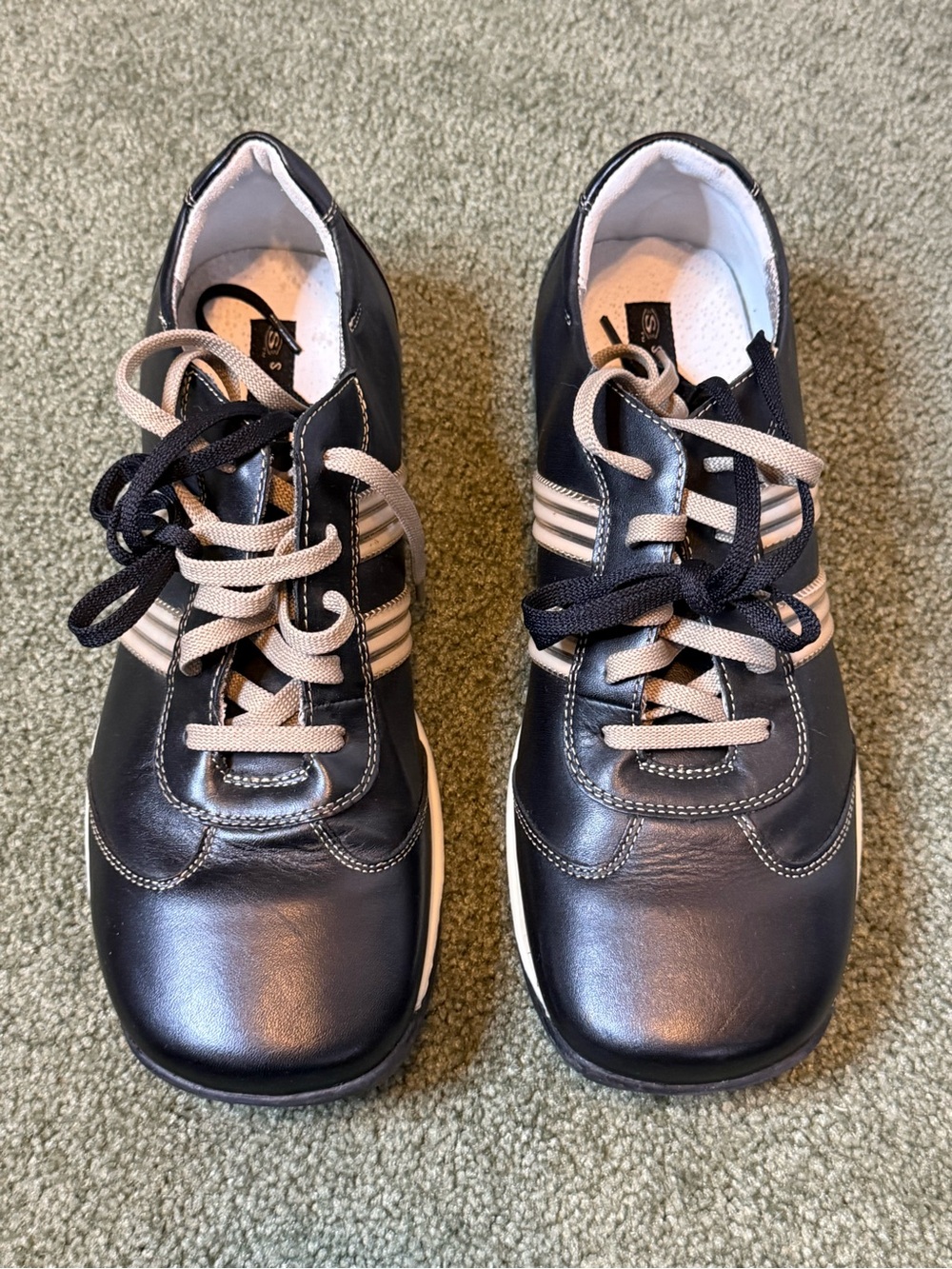Vtg Y2K Skechers Somethin Else Black Leather Bowling Sneakers Men’s 11 NWT